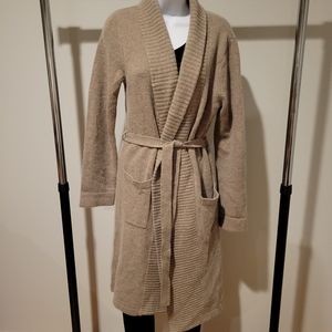 Tan Wool & Angora Garnet Hill Bathrobe